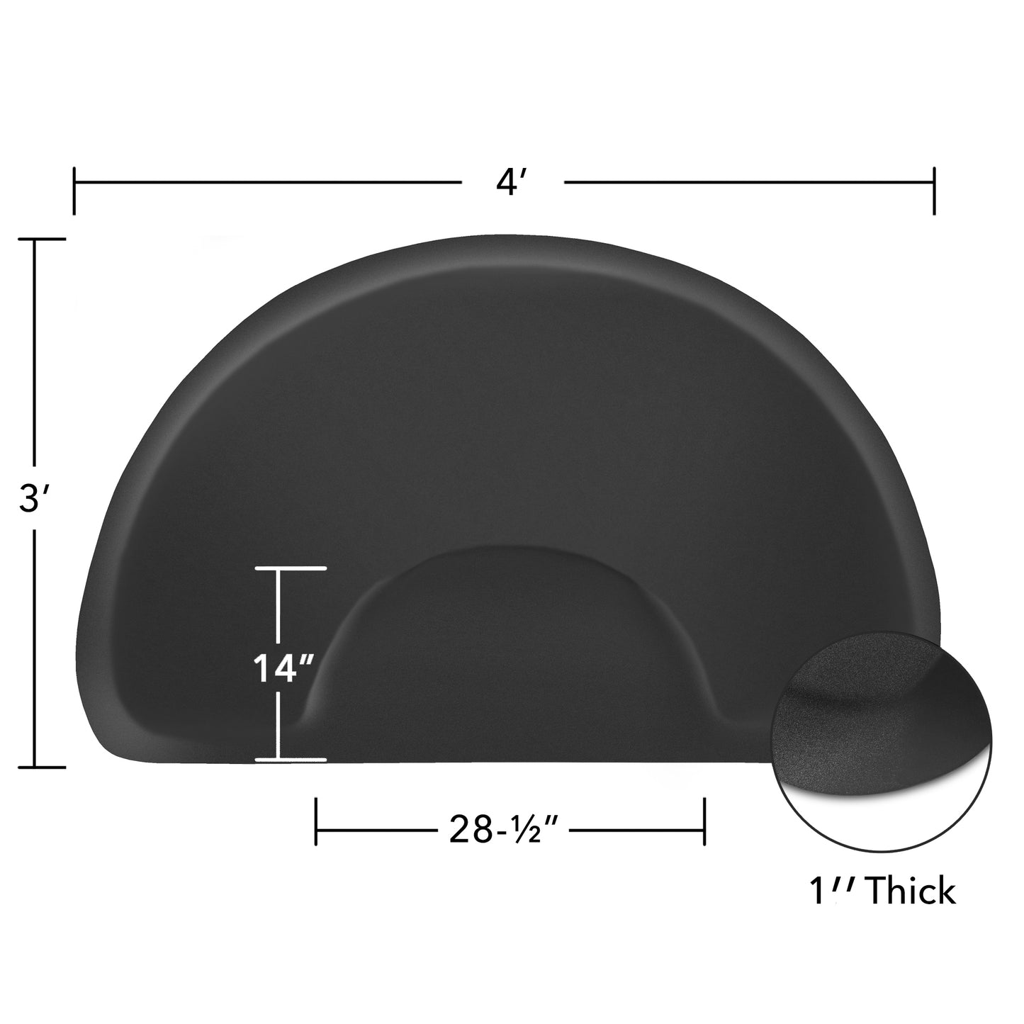Chair Mat Semi-Circle