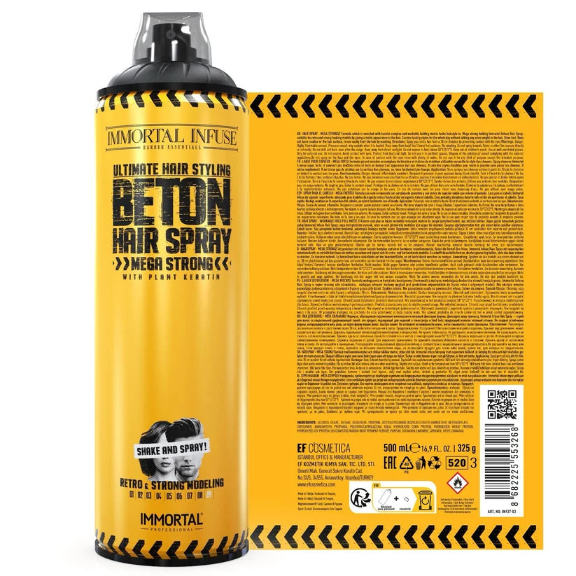 Immortal NYC Beton Mega Strong Hair Spray