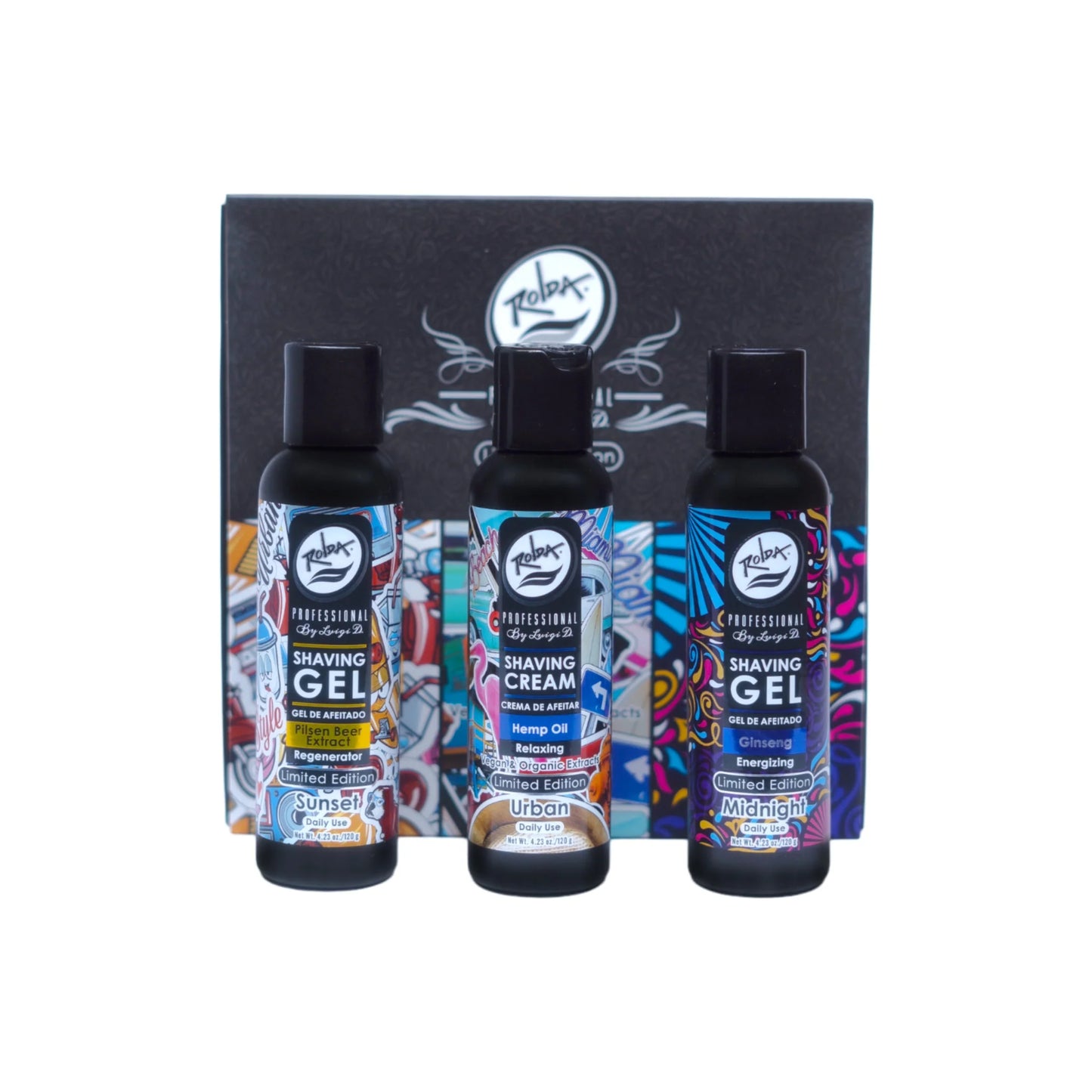 Rolda Shave Gel Sample Kit, 3pc