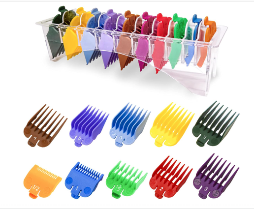 10-Slot Acrylic Guard Tray w/ Color Coded Guards